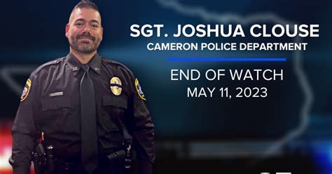 Cameron Police Officer Killed In Late Night Shootout Identified