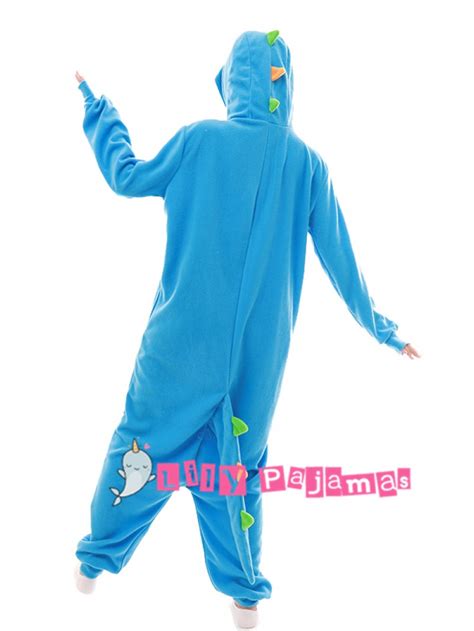 Blue Dragon Onesie Kigurumi Pajamas For Adults Animal Cosplay Costumes