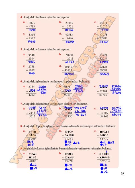 5 Sınıf Özgün Yayınları Matematik Ders Kitabı Cevapları Sayfa 22 23 24