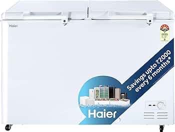 Haier HFC 400DM5 5 Star Rated Double Door Hard Top Deep Freezer