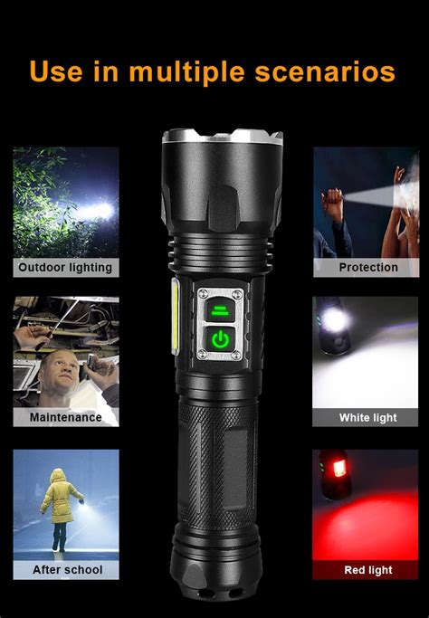 BALADEUSE Package XHP220B BOX Powerful Flashlight 2000000lm Mise À