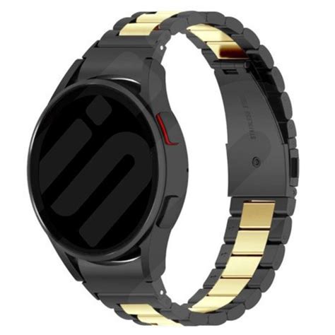 Samsung Galaxy Watch Classic Mm Stahl Armband Schwarz Gold