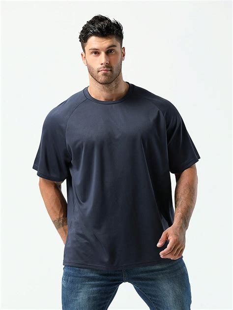 Camiseta Transpirable De Secado R Pido Para Hombre De Talla Grande Para