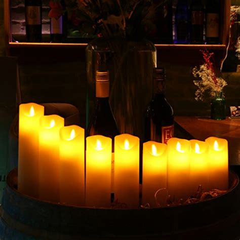 Flameless Led Candles Flickering Light Pillar Battery Operated Votive