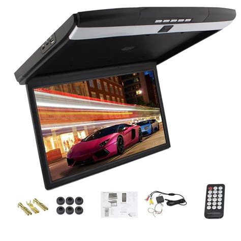 Universal 17.3 inches car Monitor LED digital screen Car Roof Mounted ...