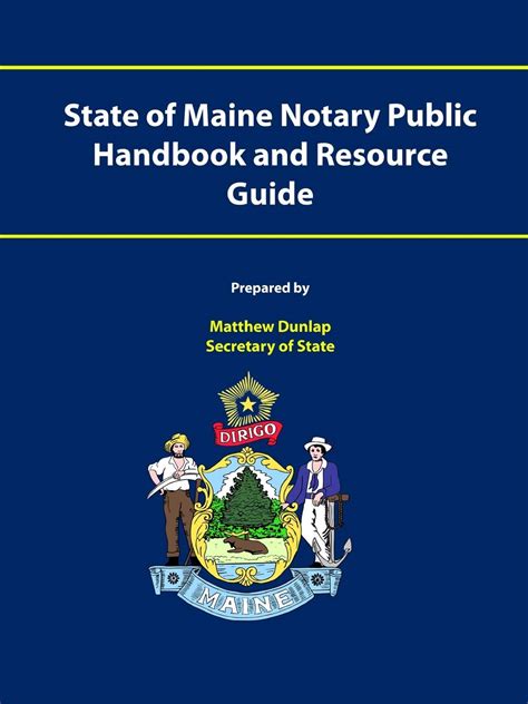 State Of Maine Notary Public Handbook And Resource Guide By Matthew