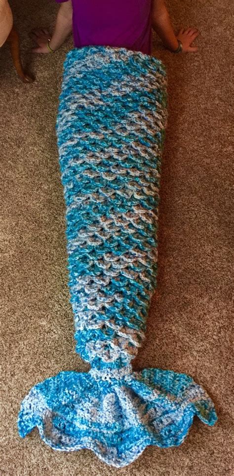 Mermaid Tail Blanket by SnugglyBoutique on Etsy