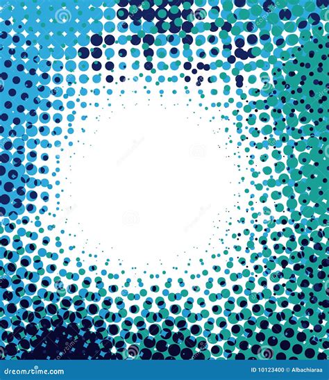 Blue Halftone Background Stock Vector Illustration Of Dots 10123400