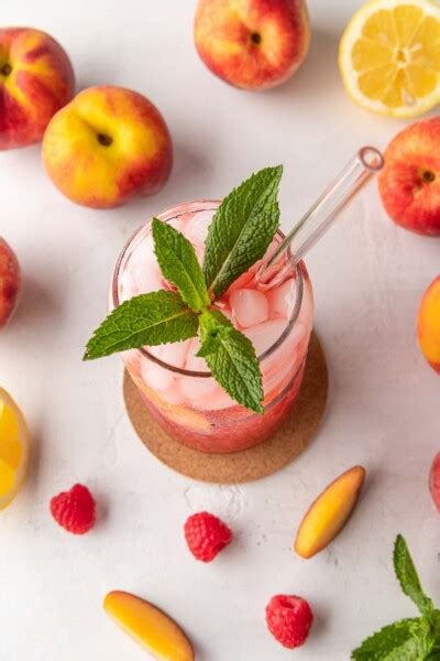 Homemade Raspberry Peach Lemonade Cooler Cookin With Mima