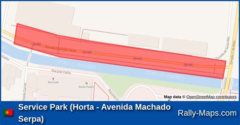 Service Park Horta Avenida Machado Serpa Stage Map Rali Ilha Azul