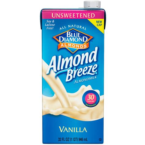 Order Blue Diamond Almond Breeze Almond Milk Unsweetened Vanilla