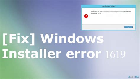 Fix Windows Installer Error 1619