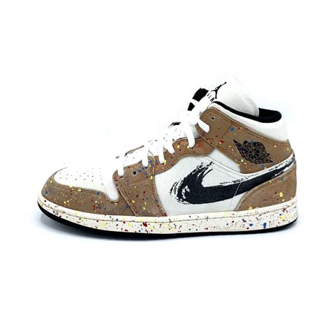 Nike Air Jordan 1 Mid Brushstroke Rags Thrift