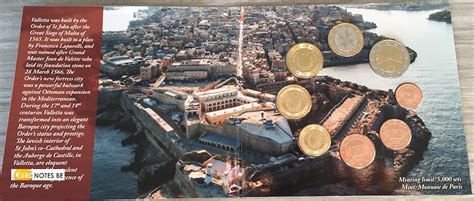 Malta Euro Set Bu Fdc Cent Tot Euro Valletta Euronotes Be