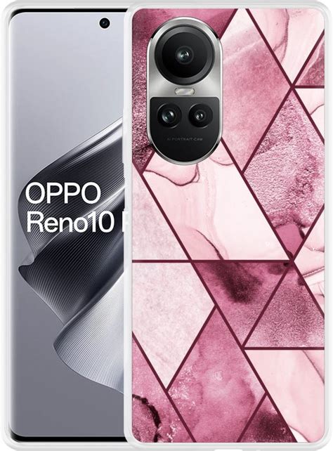 Cazy Hoesje Geschikt Voor Oppo Reno Pro G Roze Marmer Mix Bol