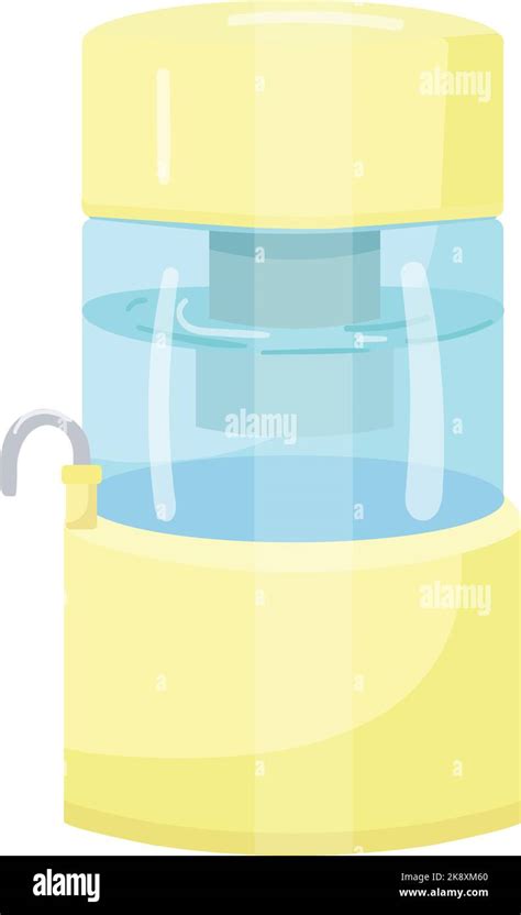 Water Filter Icon Cartoon Vector System Purification Stock Vector