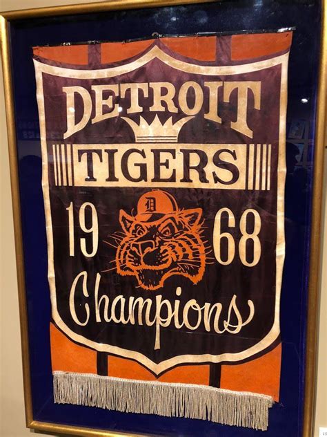 1968 Detroit Tigers Championship Banner | Detroit tigers, Detroit ...