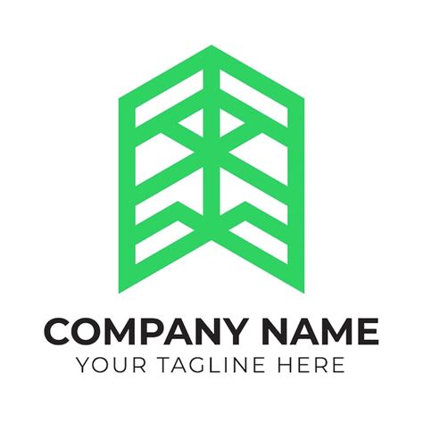 Un Logo Verde Y Negro Para Una Empresa Llamado Logo Vector Premium