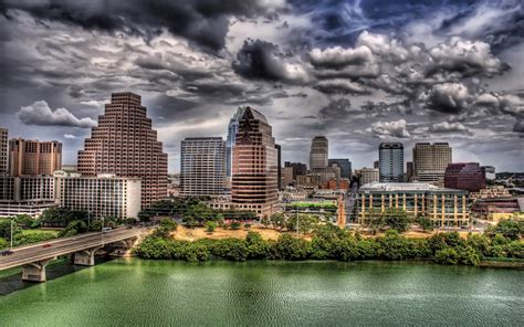 hdr building cityscape river austin austin texas wallpapers hd