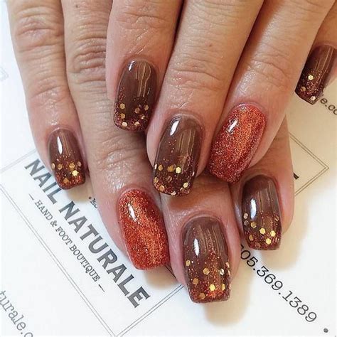 35 Leaf Nails Art Ideas For Your Fall Fall Gel Nails Nail Colors Nail Designs