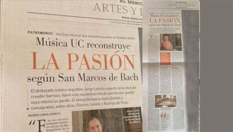 M Sica Uc En La Prensa El Mercurio Anuncia Los Conciertos De Semana