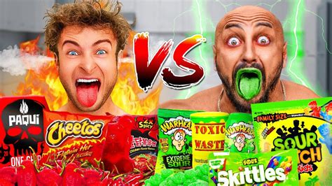 The Ultimate Spicy Vs Sour Challenge Ft World S Strongest Man