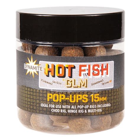 Dynamite Baits Hi Attract Hot Fish GLM Foodbait Pop Ups Mm