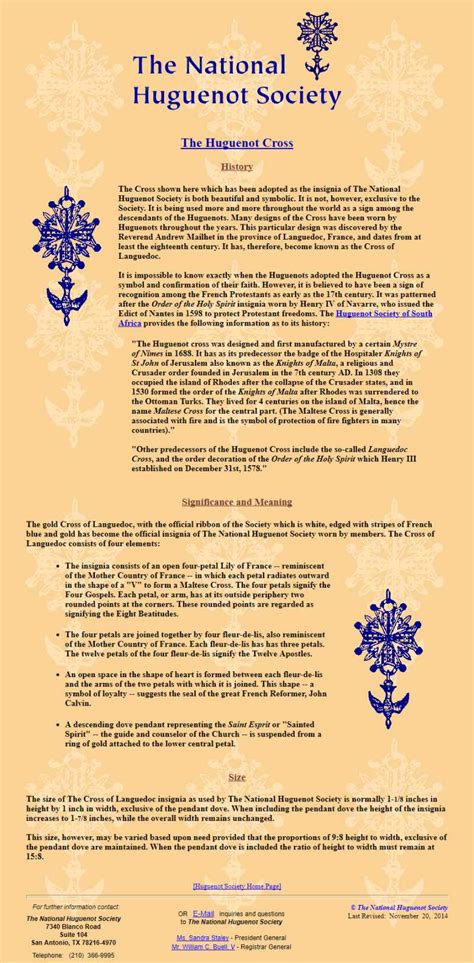 History Of The Huguenot Cross