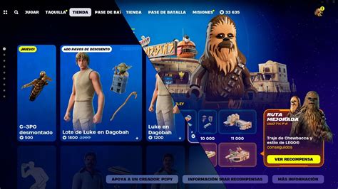 Fortnite X Star Wars Todo Lo Nuevo Yoda Luke C 3PO Chewbacca