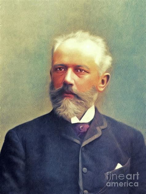 Tchaikovsky Music Legend Painting By Esoterica Art Agency Fine Art