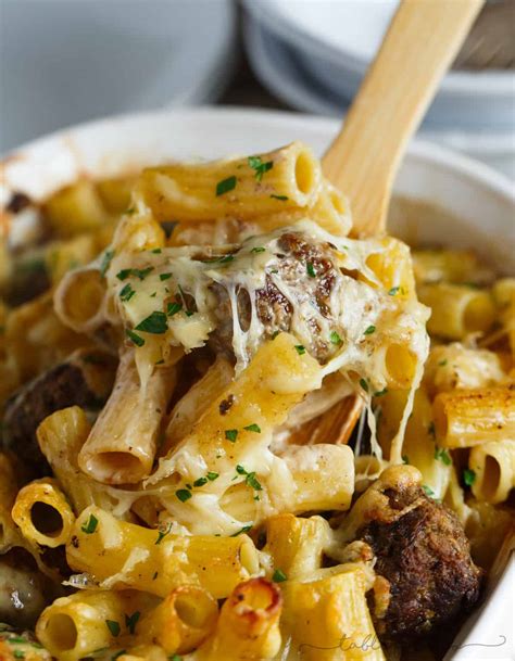 Creamy Swedish Meatball Pasta Bake Swedish Meatball Pasta Casserole