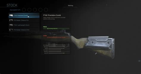 Warzone FTAC Precision Comb Stock Stats Call Of Duty Modern