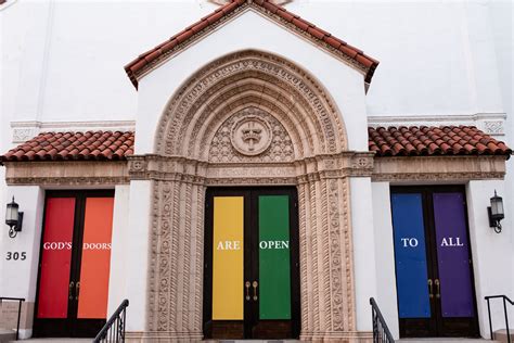 Rainbow Doors Appear At First United Methodist The Santa Barbara