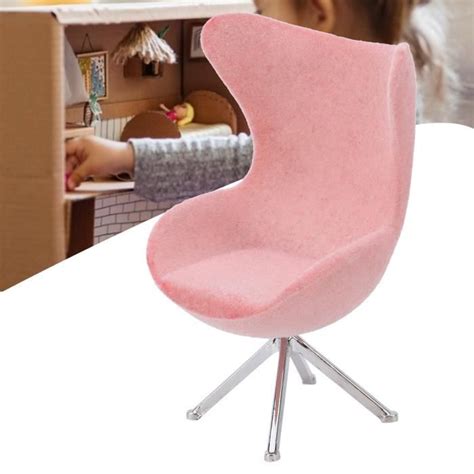 Vvikizy Chaise De Maison De Poup E Chaise Miniature Mini Canap Floqu