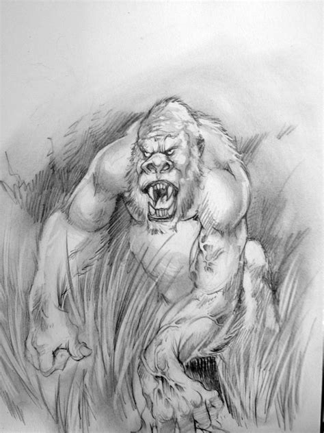 Ape Sketch By Dw Miller By Conceptsbymiller On Deviantart