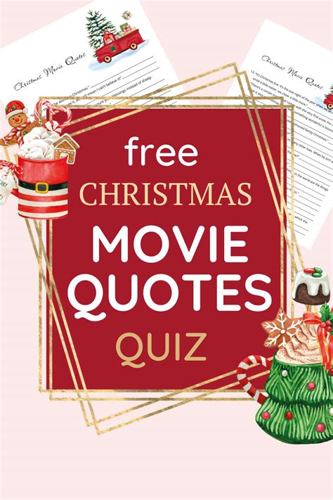 25 Christmas Movie Quotes Free Printable Quiz