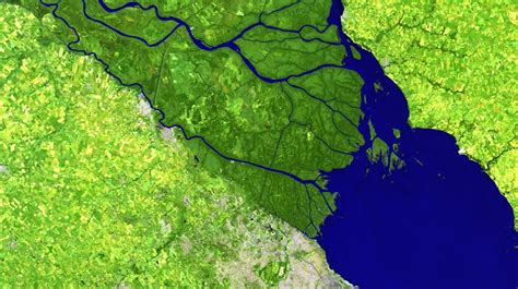 Delta Del Río Paraná Landsat 5 Tm 30 De Marzo De 2011 Argentina