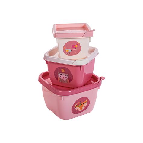 Conjunto 3 Potes Conect Bichinhos Rosa Plasútil Shopee Brasil