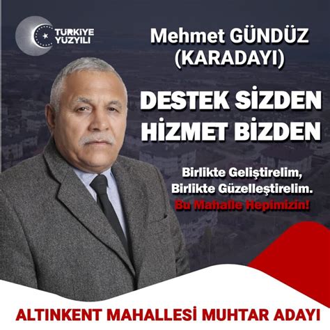 GÜNDÜZ MUHTARLIĞA ADAY OLDU Yalova Çizgi Gazete Akkent