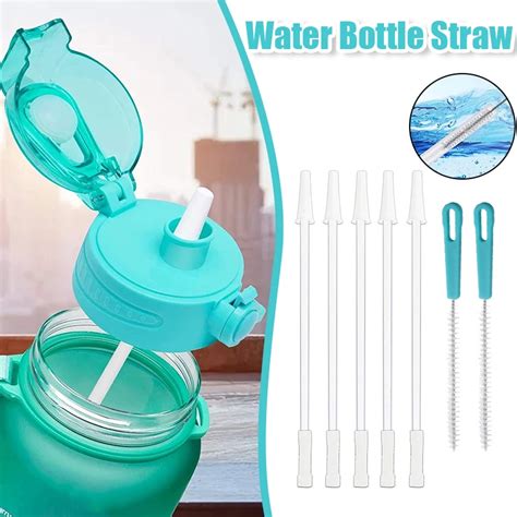 Reusable Water Bottle Straw With Straw Brush Universal For 220mm