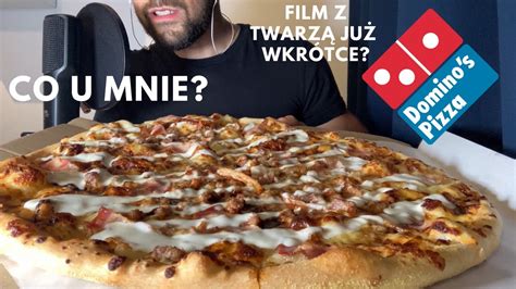 ASMR PL JEM PIZZE Z DOMINOS PIERWSZY RAZ W ŻYCIU MUKBANG LUŹNA