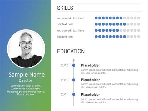 Resume Professional Powerpoint Template 1