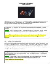 Analysis Of Themes And Characters In Fahrenheit By Ray Course Hero