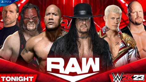 WWE 2K23 Undertaker Vs Rock Vs Cody Vs Stone Cold Vs Kane Vs Shawn