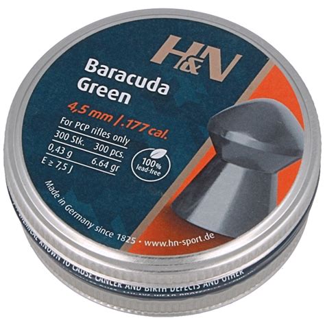 Śrut H N Baracuda Green Lead Free 4 5mm 300szt 92064500013 Śruty