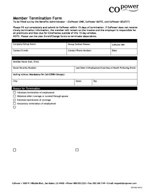 Fillable Online If Copower Does Not Receive Fax Email Print Pdffiller