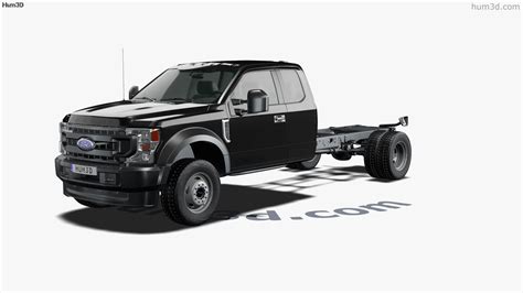 360度查看 Ford F 550 Super Duty Extended Cab 84CA XL Chassis 2022 3D模型