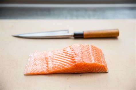 How To Cut Salmon Sashimi Chef Epic