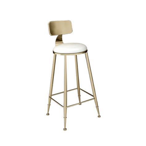 39.8" Modern White Bar Stool (Set of 2) with Backs and Footrests Counter Height Stools - Kitchen ...