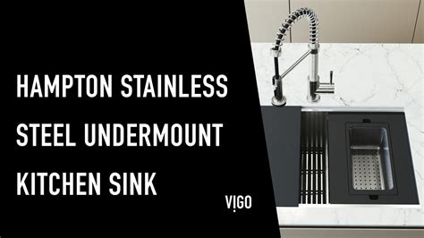 Vigo Hampton The Best Undermount Workstation Kitchen Sink With